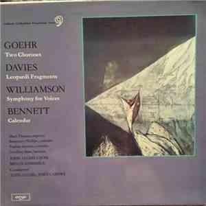 Goehr / Davies / Williamson / Bennett, John Alldis Choir, Melos Ensemble, John Alldis, John Carewe - Four British Composers download free