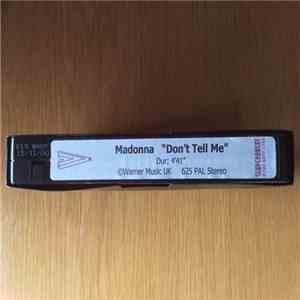 Madonna - Don't Tell Me download free