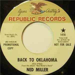 Ned Miller - Back To Oklahoma / I Hang My Head And Cry download free