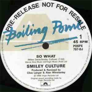 Smiley Culture - So What download free